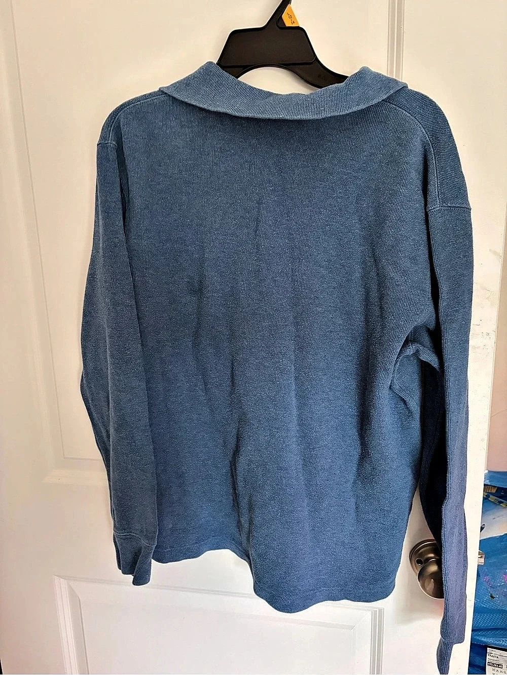 Polo Ralph Lauren Men's Blue Quarter-Zip Pullover Medium